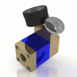 Small Mechanical Flowmeters with Brass End Caps - Standard Mechanical Flowmeters